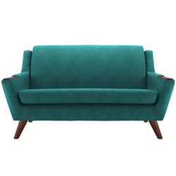 G Plan Vintage The Fifty Five Small 2 Seater Sofa Velvet Teal